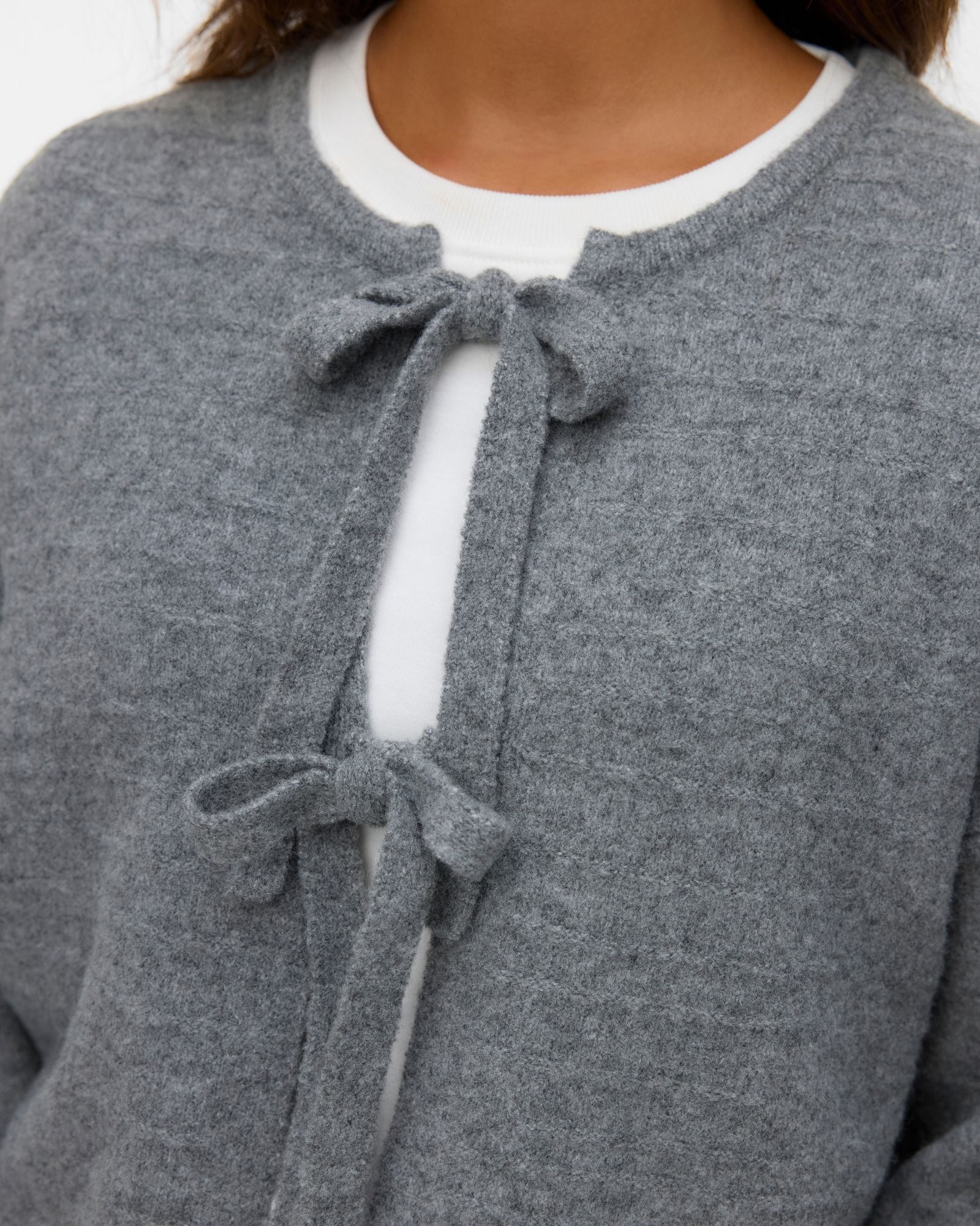 VMBOOM BOW KNIT CARDIGAN